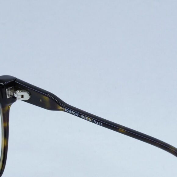 Tom Ford FT5768-B 052 Eyeglasses Havana Square Frame, Blue Light Block Lenses - Picture 8 of 10